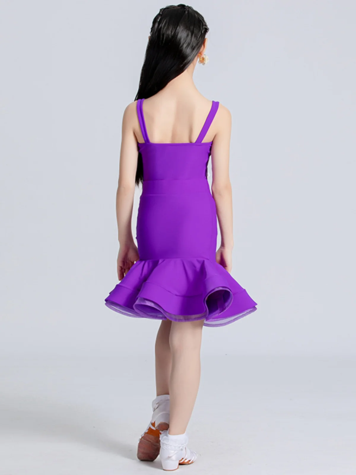 Rumba Latin Dance Dress For Girls Ballroom Dancing Child Salsa Samba Tango Standard Competition Dance Split Set Costume Kids