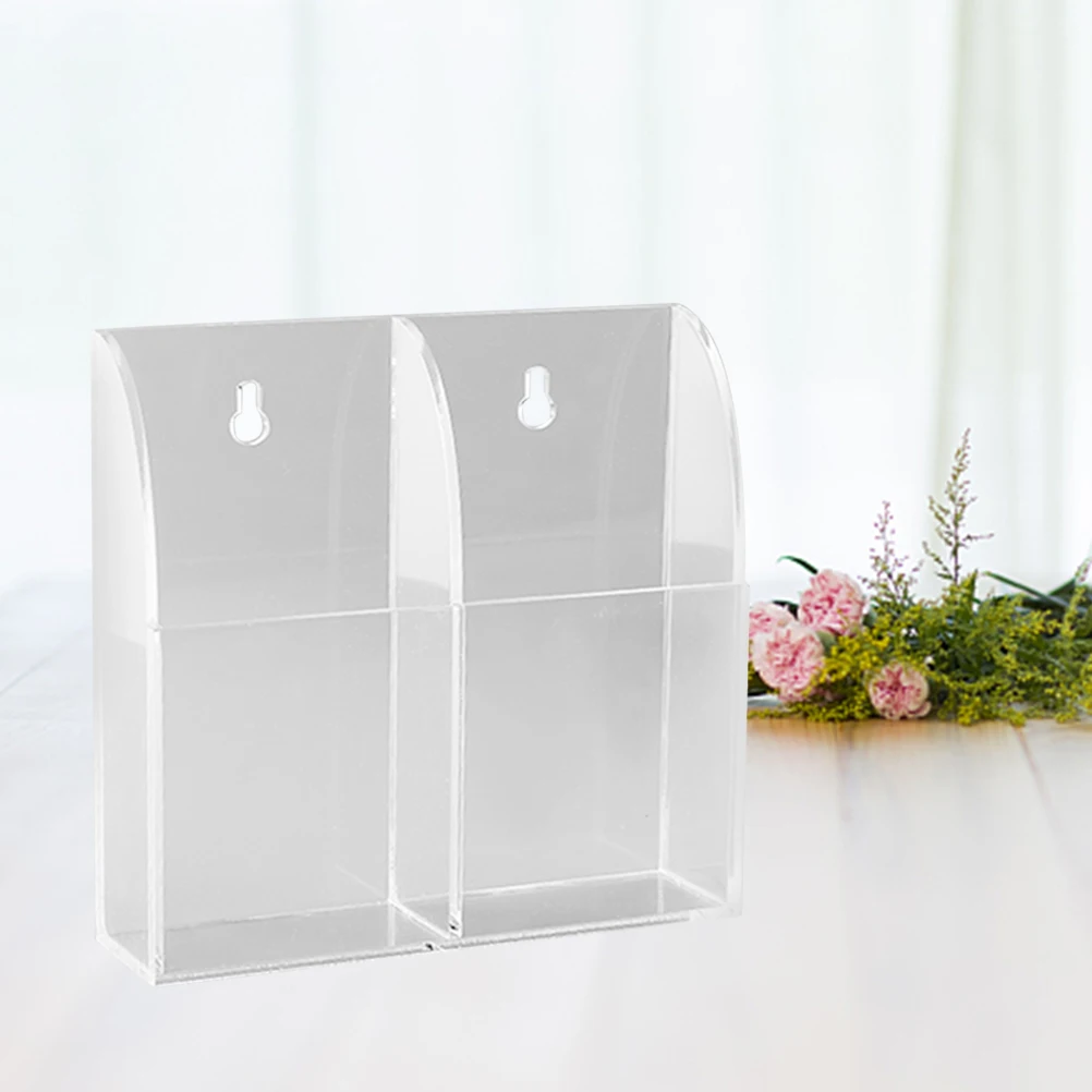 

Premium Acrylic Remote Controller Holder Organizer Air Conditioner Waterproof Storage Case 13X3.8X14Cm Adhesive Screw Mount