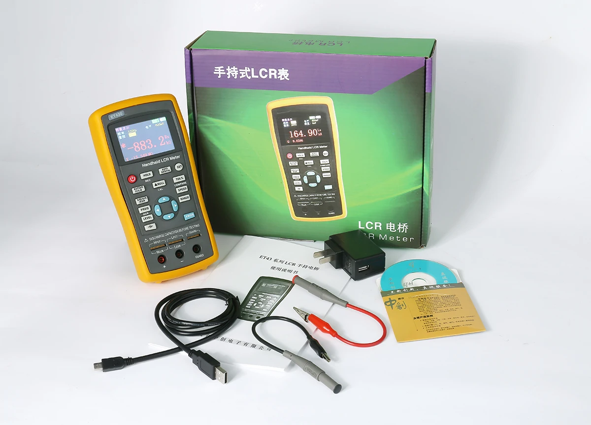 Handheldlcr Digitale Brug Tester ET430 Lcr Meter Hoge Precisionlcr Digitale Multimeter 0.2% Lcr Handheld Meter