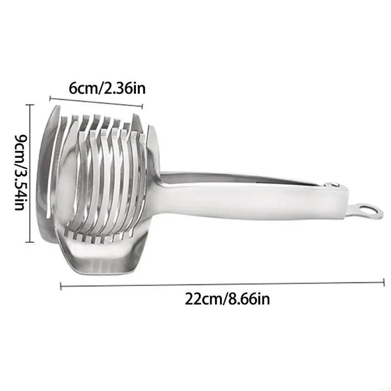 

L74D Accuracy Lemon Cutting Tool Stainless Steel Vegetable Cutting Tongs for Cooks