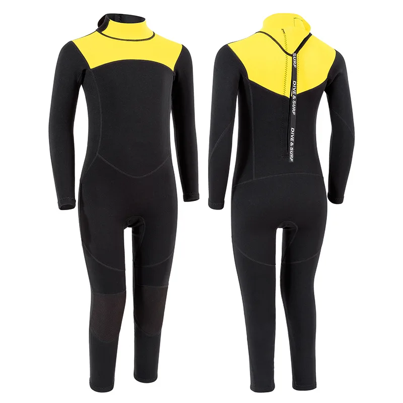 Kids Wetsuit 2mm Neoprene Thermal Swimsuit for Boy Girl Youth Children Junior Wet Suit for Cold Water Long Sleeve Diving Sufing