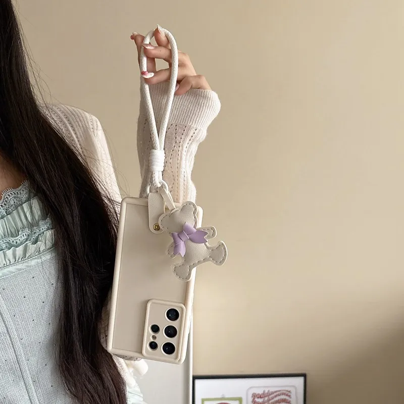 ربطة القوس فيونكة الدب الحبل جراب هاتف ل Tecno Spark 30 9 10 20 Pro Plus 8C 10C 20C 30C شرارة 6 GO 1 S 2025 2024 2023 2022 2021 غطاء