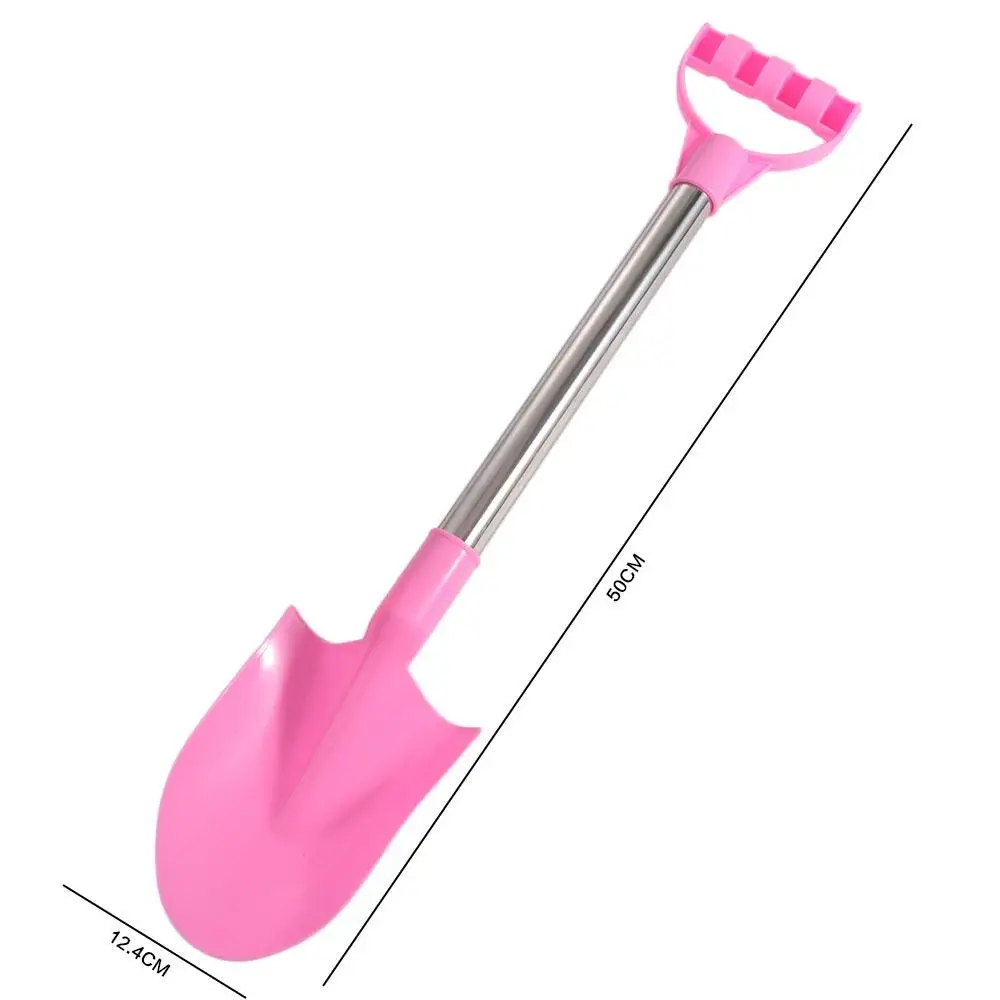 Stainless Steel Beach Shovel Play House Gardening Digging Digging Sand Shovel Sand Tools 50cm Pointed Shovel Toy Kids Gift