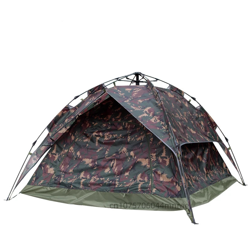 New Single Person Automatic Tent, Outdoor Double-layer Explosion-proof Rain Speed Opening Tent, Outdoor Camping Equipment