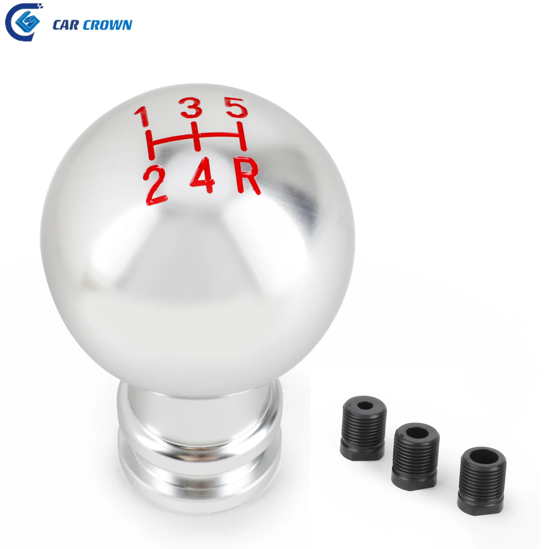Car Crown 5/6 Speed Gear Shift Knob Aluminum Universal Car Manual Transmission Automatic Gear Level Knob Shift Lever M8 M10