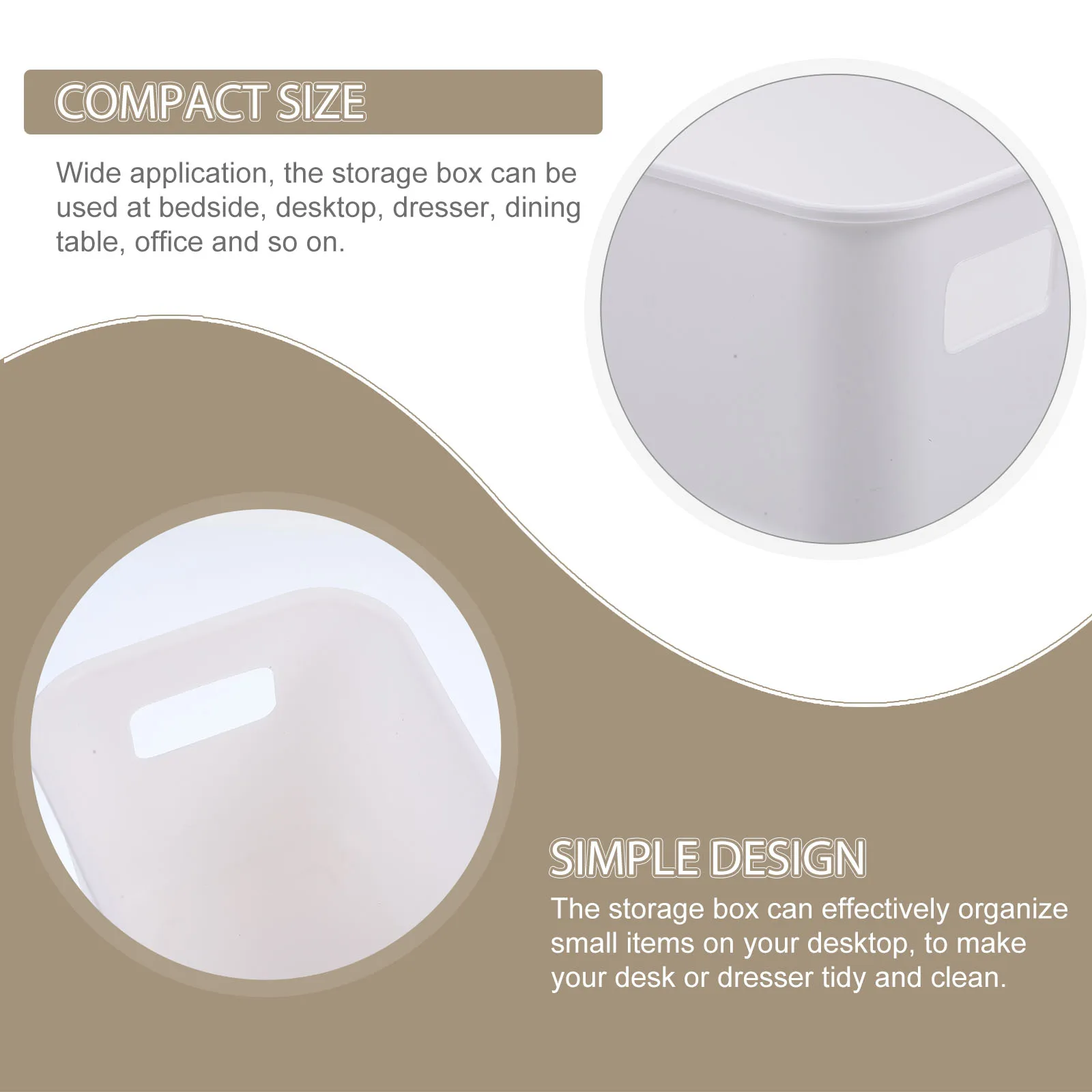 

3pcs Phone Case Storage Box Desktop Organizer For Home Office Makeup Sundries Plastic Multi-Functional Box Decorative Holder