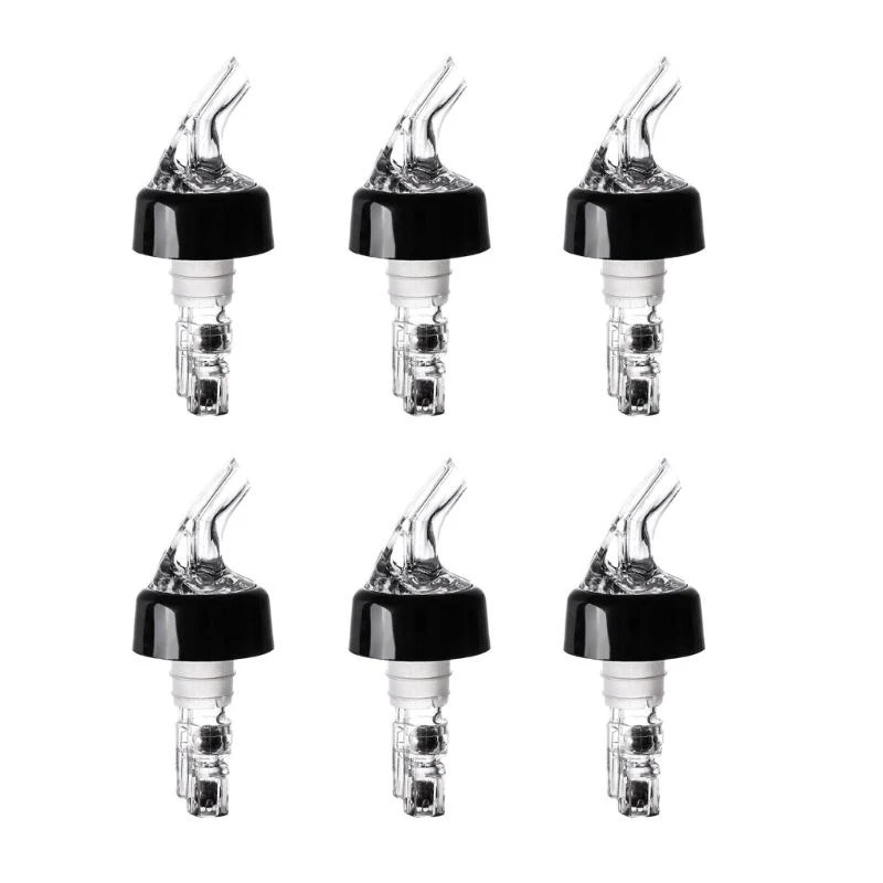 

652F Set of 6 Efficient Wine Pourer Automatic Beverage Pourer Precise Liquid Dispenser Plastic Material Suitable for Home Bar