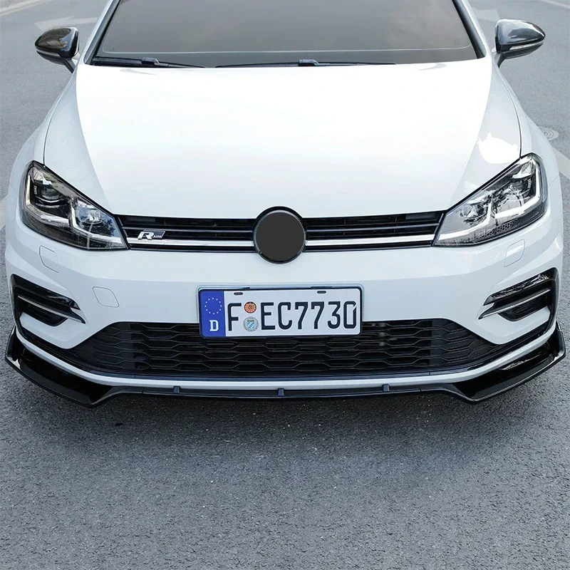 ماكستون نمط المصد الأمامي شفرة الفاصل الشفاه ل Volkswagen Golf 7 7.5 GTI GTD R R-Line 2013-2020 المصد الناشر سبويلر الحرس