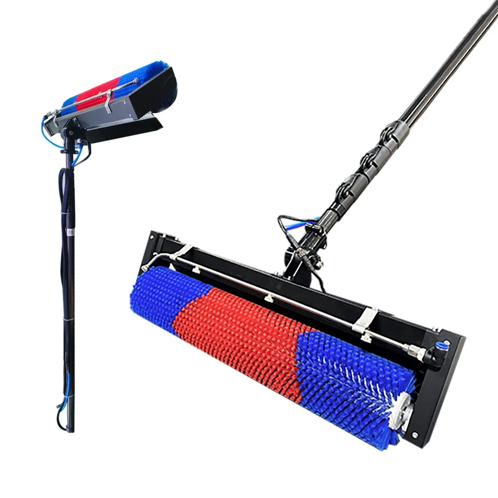 Solar Panel Cleaning Brush Kit 24FT Water Fed Pole Roller Cleaning Equipment AC