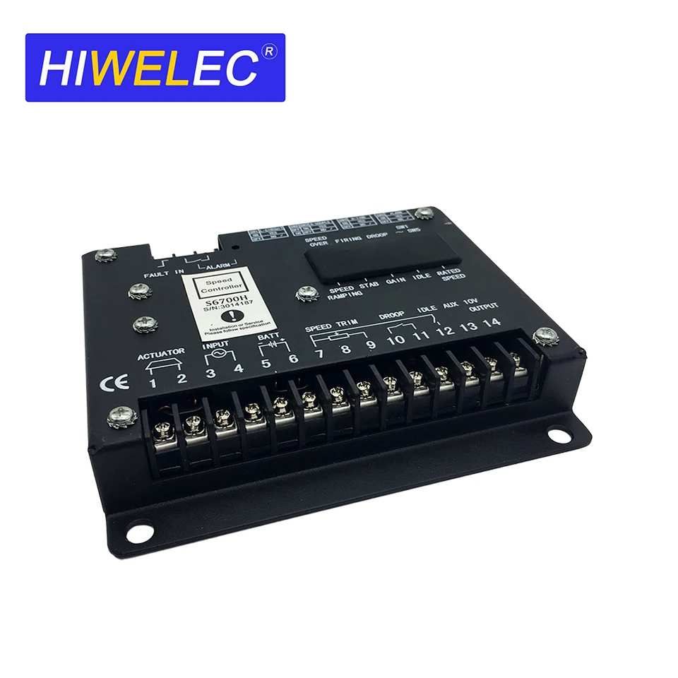 

S6700H Diesel Generator Speed Control Board Speed Governor Controller Power Generator Parts
