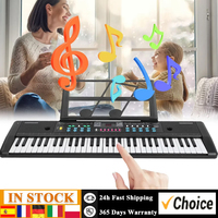 Kid Electronic Organ 61 Keys Electronic Organ Portable Digital Music Keyboard with Microphone Kids  Portable Digital Keyboard