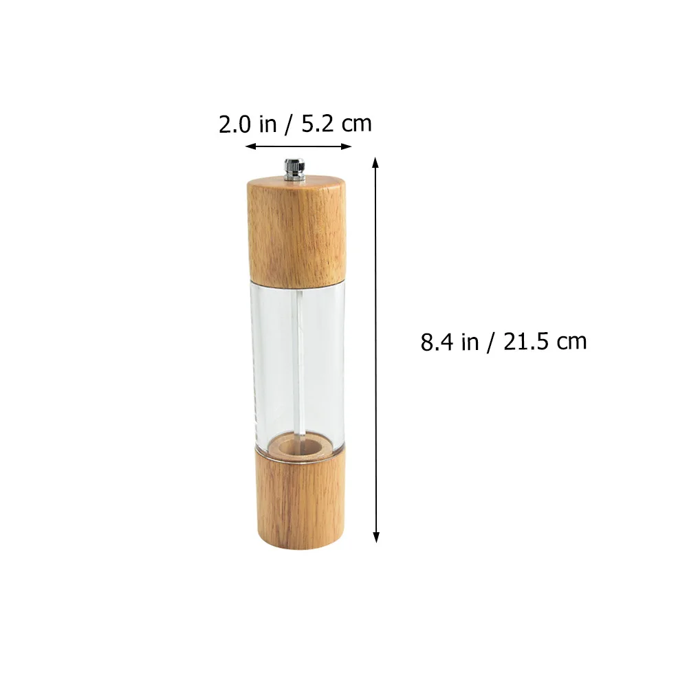 

1Pcs Transparent Pepper Grinder Mill Portable Kitchen Tool for Grinding Pepper Salt Spices Bottle Salt
