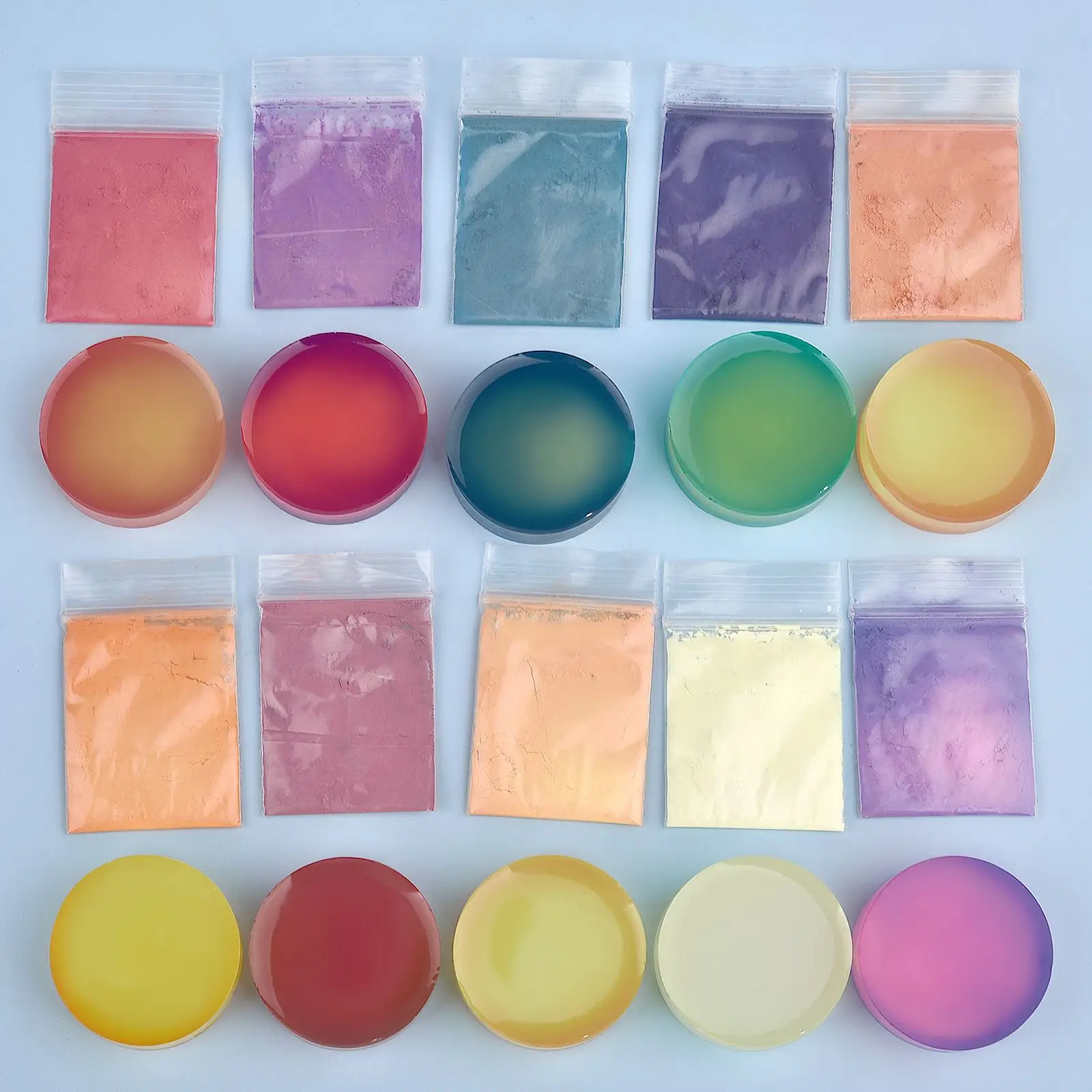 

10 Colors Temperature Color Changing Powder DIY Epoxy Resin Crafts Making Dye Temperature Sensetive Pigment Manicure Decoration