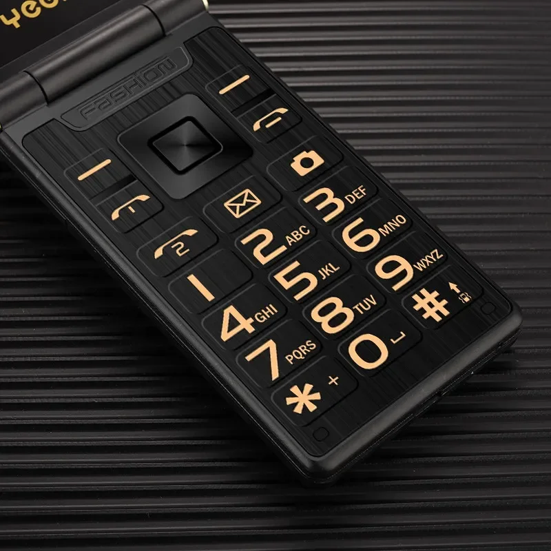 Yeemi G10-C 2G GSM ثنائي الشريحة شاشة مزدوجة الوجه ميزة الهاتف جبهات كبيرة بصوت عال لكبار السن 2.8 بوصة FM Mp3/Mp4 BT كبار السن الهاتف المحمول