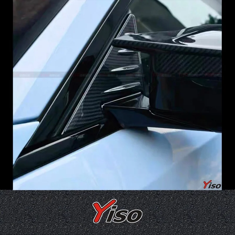 Suitable for M2G87 dry carbon fiber triangular window A-pillar spoiler wind deflector wind noise reduction trim piece