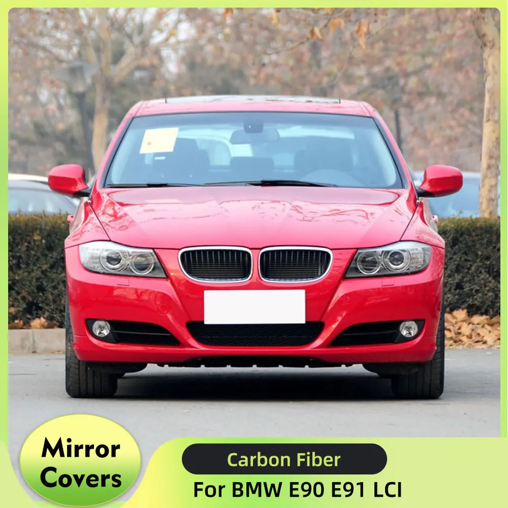

Replacement Mirror Cover for BMW E90 E91 LCI 2009-2012 Carbon Fiber Rearview Side Door Mirror Cover Caps