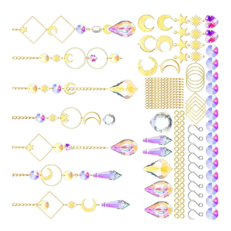 Attrape-soleil en cristal pour fenêtre intérieure, 200/370/157 pièces, livraison directe