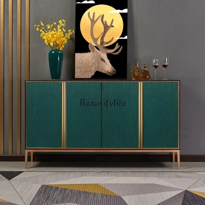 

Light luxury shoe cabinet, simple and modern home marble entrance, American decorative locker partition