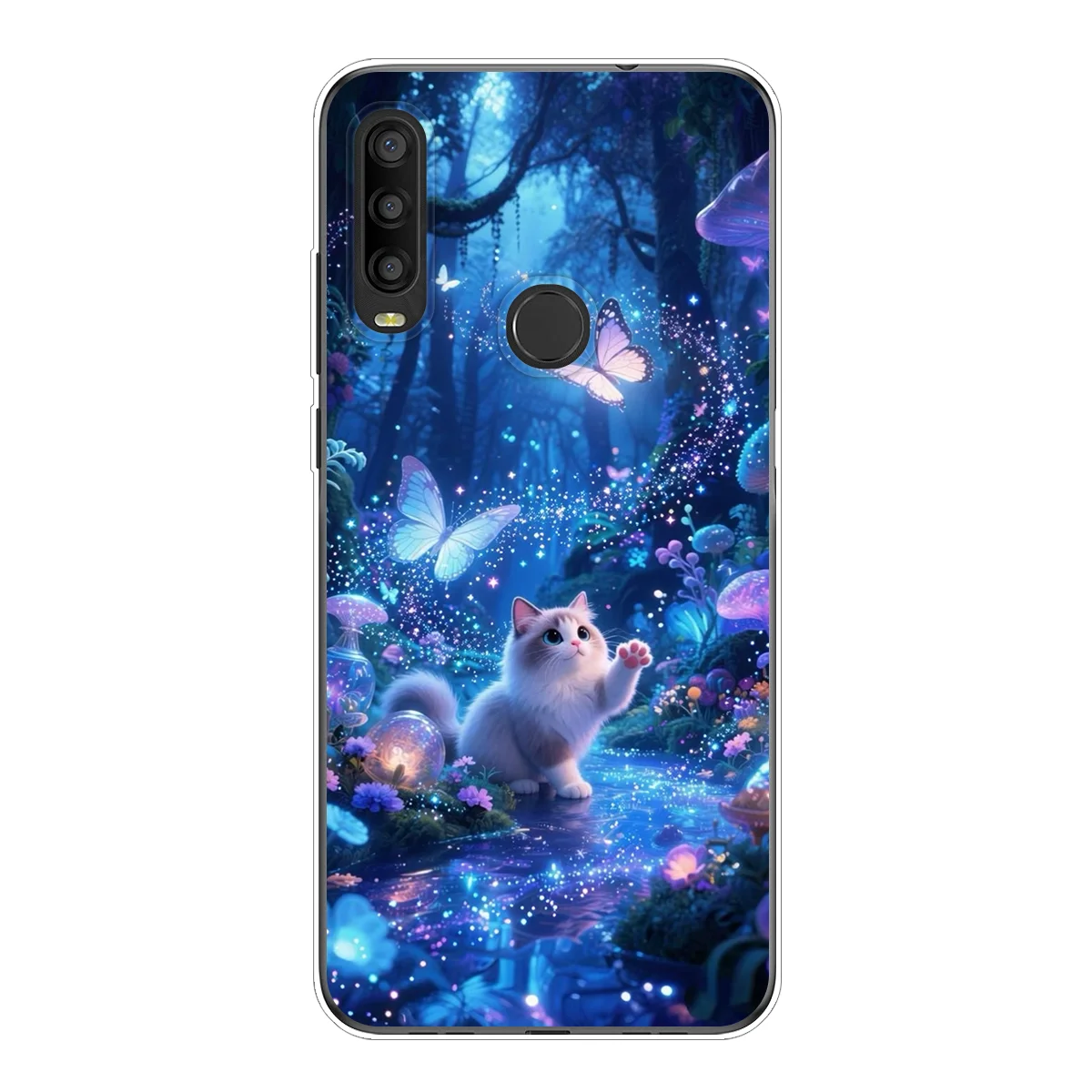 

For Alcatel 1SE (2020) Fantasy Animal Print Case Aesthetic Art Soft TPU Shockproof Phone Cover Funda