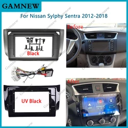 10 Inch Car Frame Fascia Adapter Android Radio Dash Fitting Panel Kit For Nissan Sylphy 3 Sentra B17 2012-2017