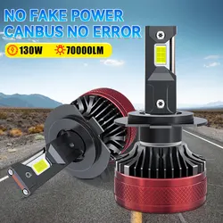 Carshark 70000LM 9005 HB3 LED Headlight Bulbs Canbus 6000K 130W High Power LED H1 H4 H7 H8 H9 H119006 HB4 9012 HIR2 Fog Lights