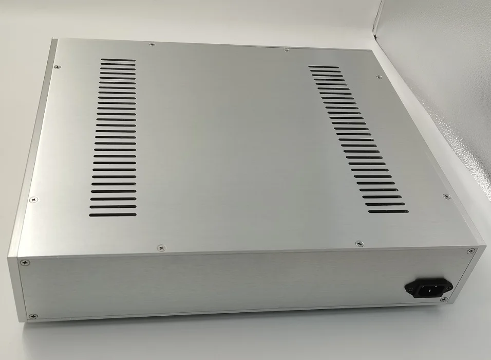 جميع الألومنيوم لوحة سميكة المضخم أنبوب أمبير هيكل إمداد الطاقة لتقوم بها بنفسك قذيفة الضميمة 430*92*360 مللي متر