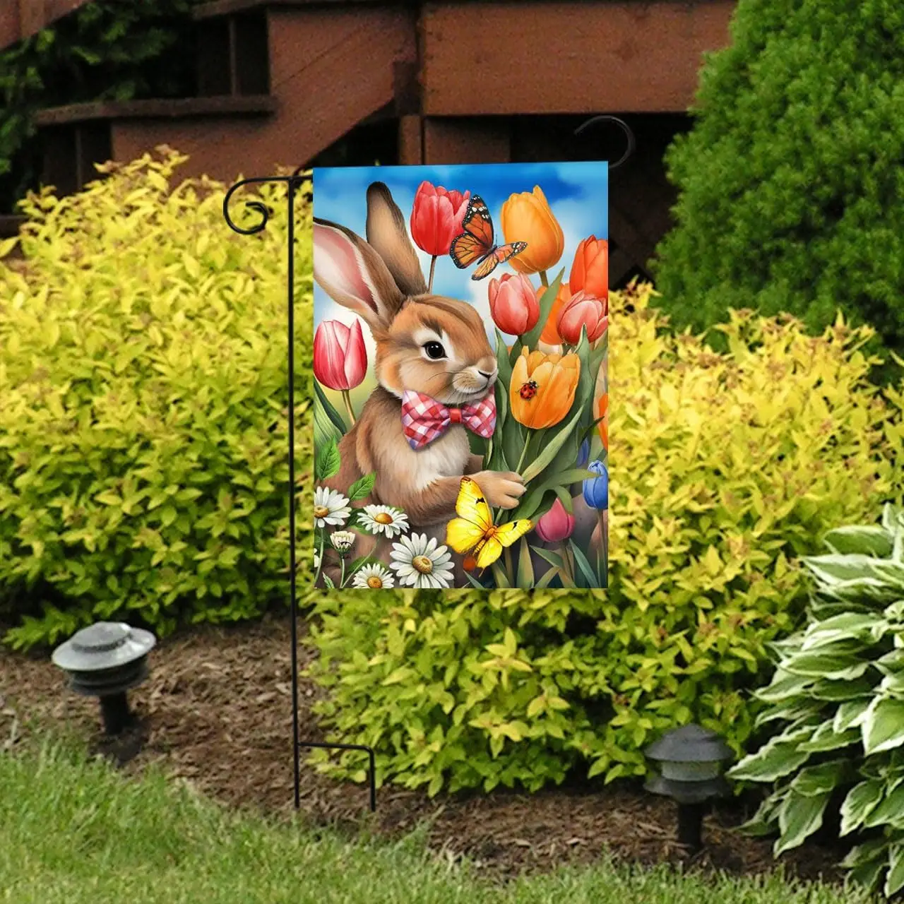 Briarwood Lane Stop and Smell the Tulips Garden Flag ZZM