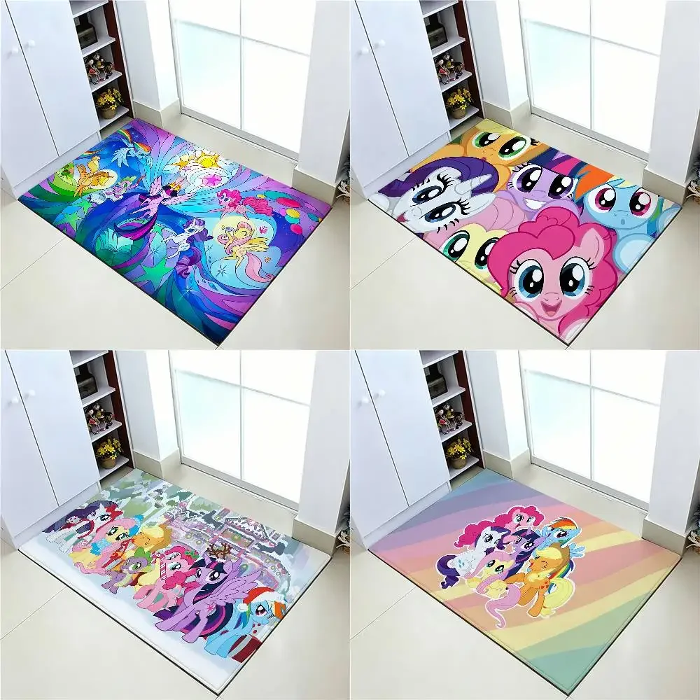 Classic Anime M-my Little-pony-S Carpet Bathroom Anti-slip Mat Door Mat Home Decoration Mat Entrance Door Mat Scratch-resistant