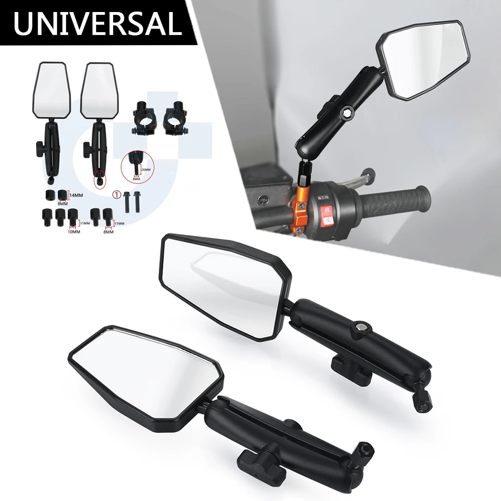 

Motorcycle Rear View Mirror Side Mirrors Rearview Foldable Mirrors For HONDA CB400 CB400F CB500 CB500X CB500F CB 500X 500F 2024