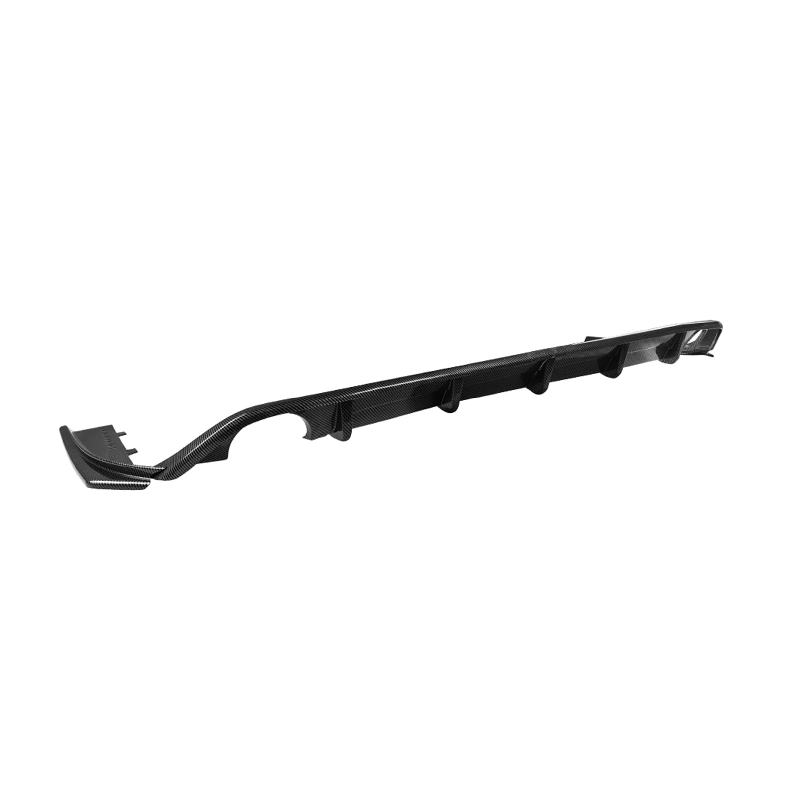 For BMW 3 Series G20 G21 2019-2022 Standard Version Rear Bumper Diffuser Lip Carbon Fiber Look/Gloss Black Boot Splitter Spoiler