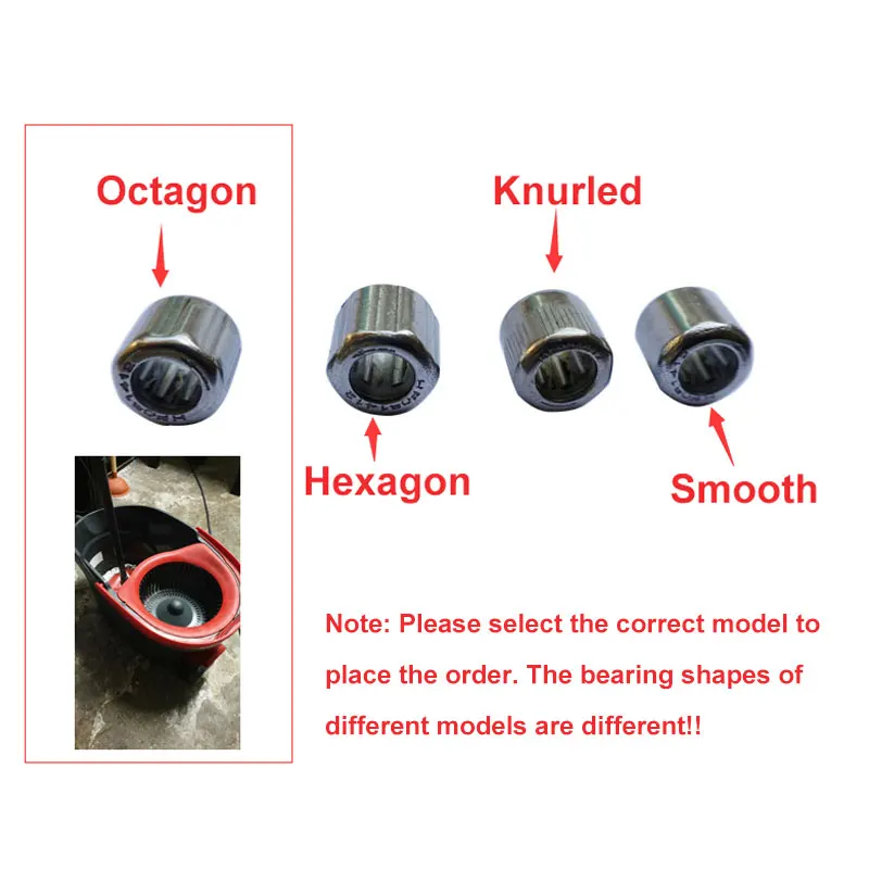 10 Teile/los HF081412 Äußere Ring Octagon/Gerändelt/Hexagon Eine Art Nadel Roller Vileda Lager 8*14*12