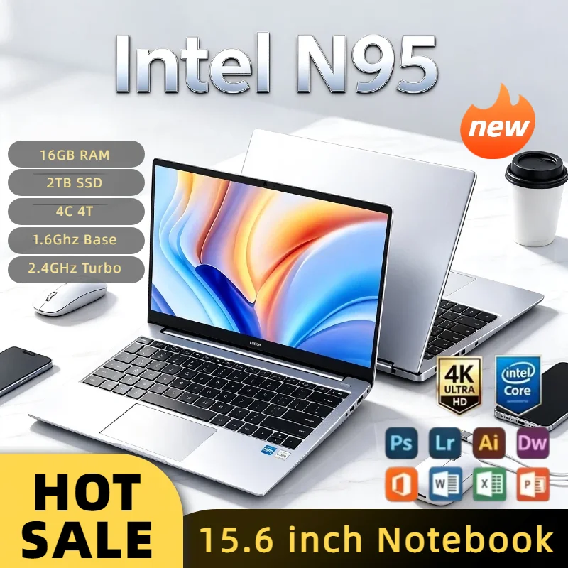 Portátil Intel N95 32GB 2TB 15.6"