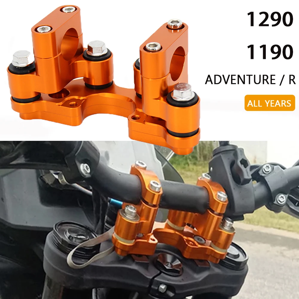 

Motorcycle Accessories Handlebar Riser Bar FOR 790 390 1190 1290 Adventure ADV Handle Clamp Bracket 2019 2020 2021