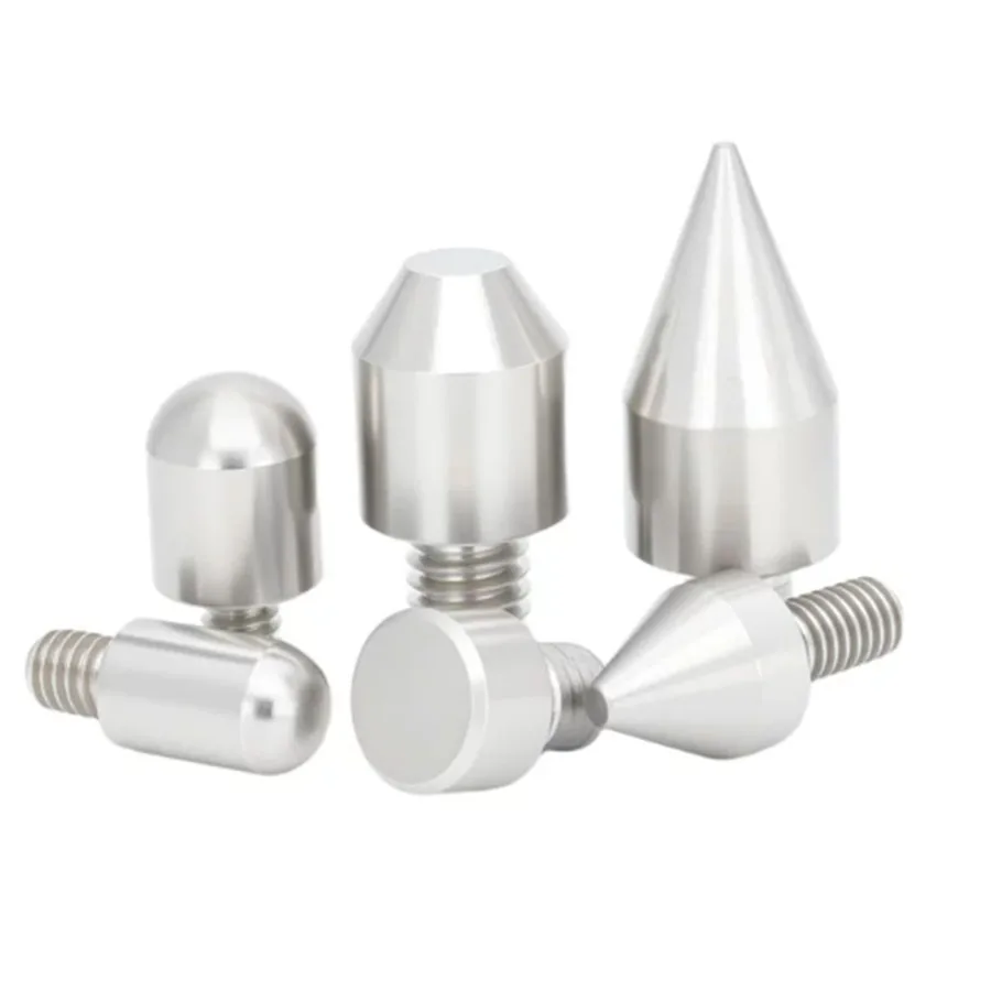 Cone head/round head/flat head external tooth pin stainless steel external thread round head positioning column M3/M4/M5