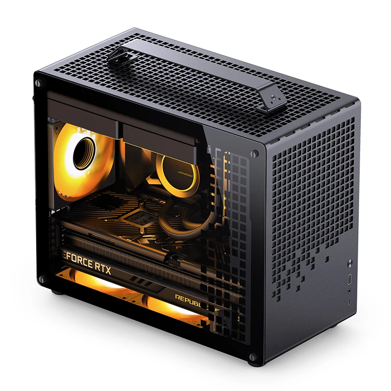 JONSBO Z20 Micro-ATX Computer Case with Detachable Carrying handle Mini Size High-performance Hardware Compatible for 240mm AIO