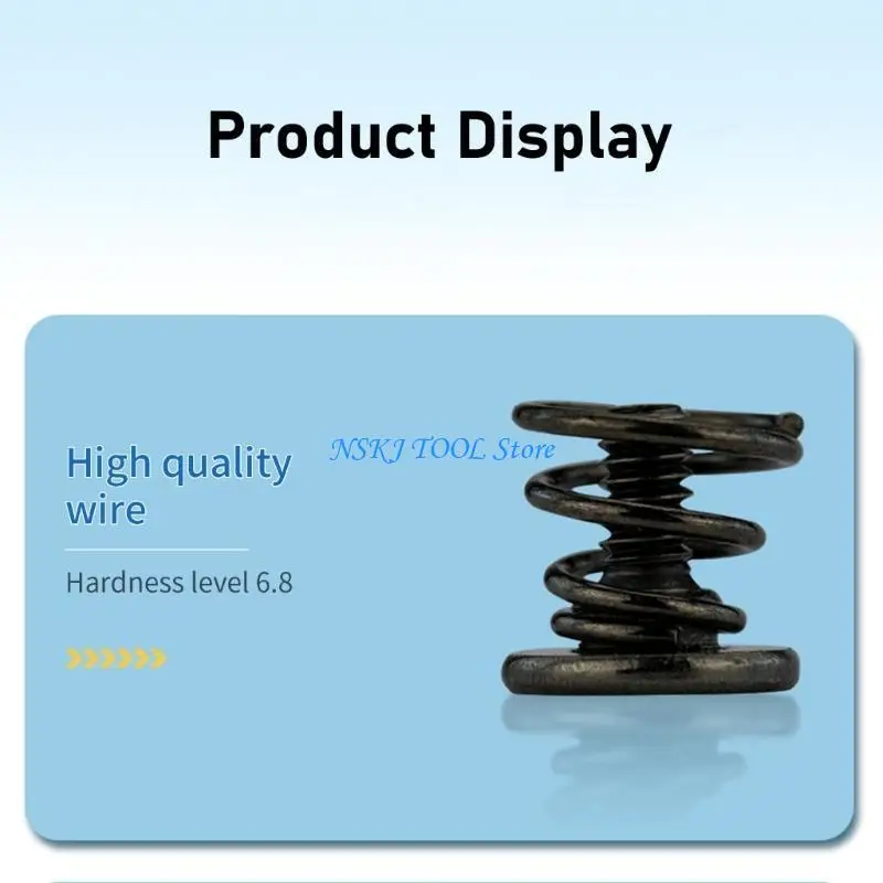 L8RC 100pcs Sturdy Carbon Steel Fasteners for GPU Backplate and Electronic Devices