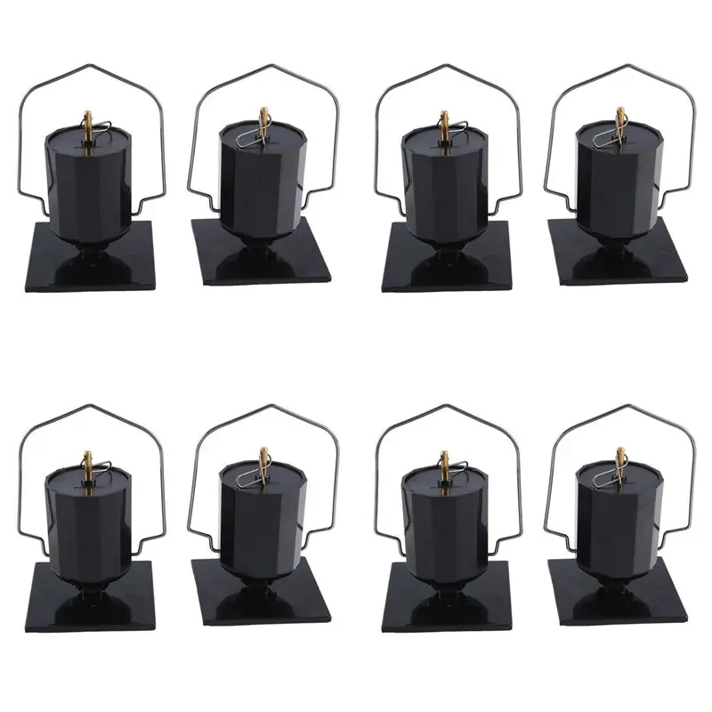 A84E-Solar Hanging Display Motor Rotating Small Motor Solar Energy Wind Spinner Motor Multi-Purposes Rotatable Hook 8Pcs