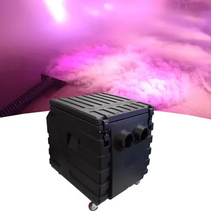 Wholesale 6000W Dry Ice Fog Machine DMX 512 Remote Control Low Smoke Machine for Wedding Party Clubglobally accessible
