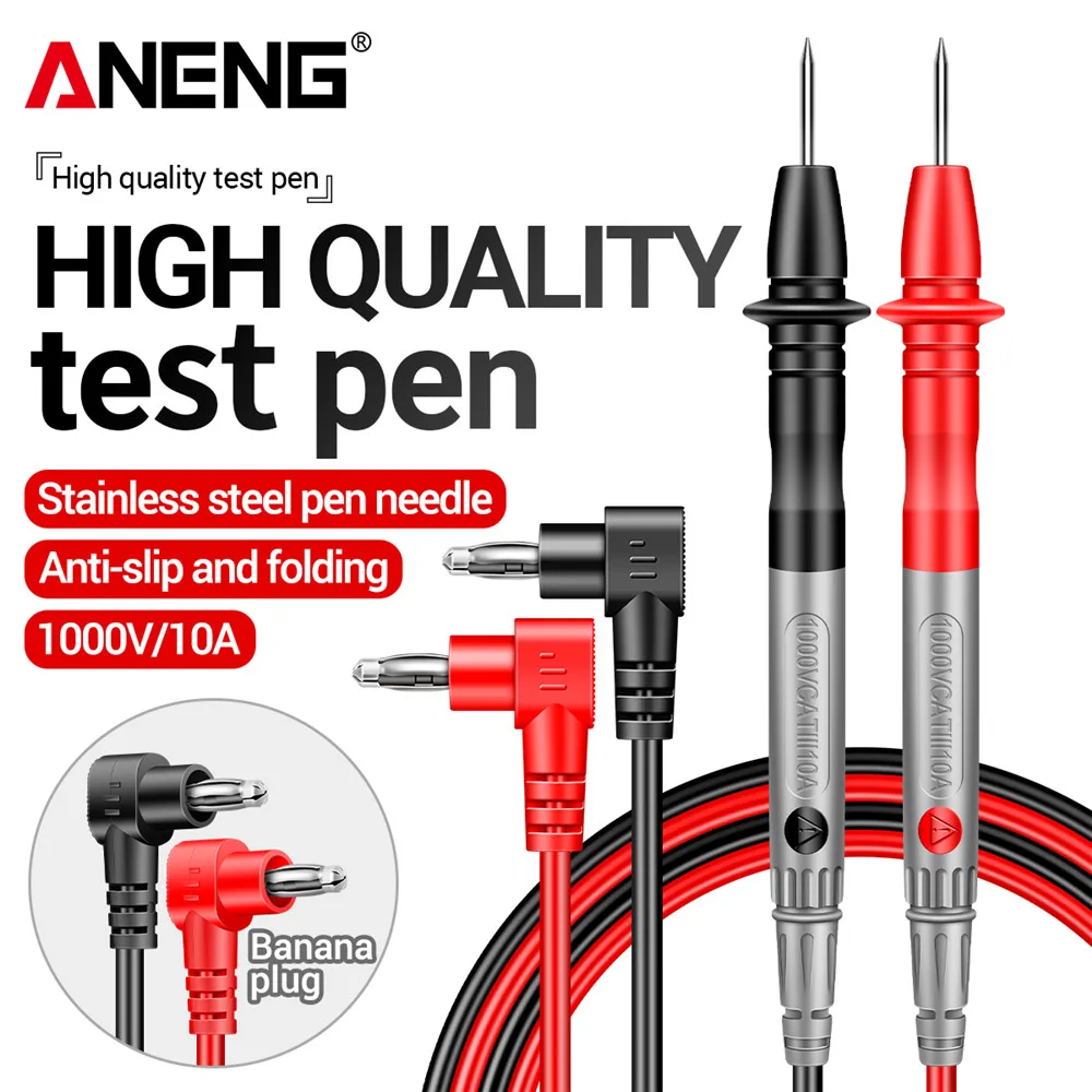 ANENG PT840 Universal Digital Multimeter Test Lead Probe Needle Pin 1000V 10A Wire Pen Cable Kit Current Voltmeter Tester Wire