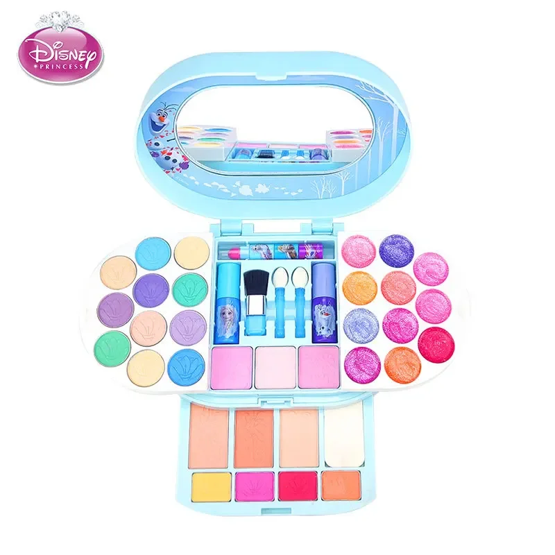 Disney Princess frozen 2 Original  real Makeup Makeup Toy Set  Girl Gift Playhouse Fashion Toys