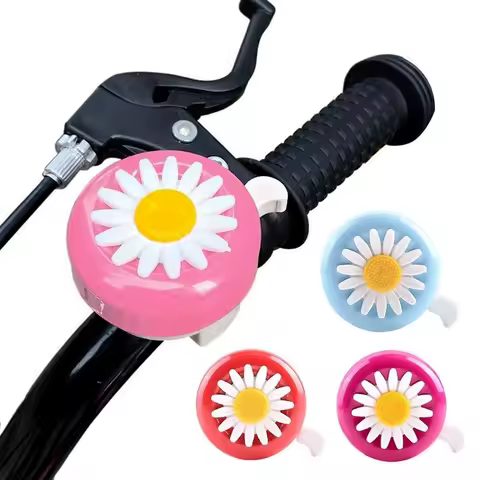 1Pc Multi-color Funny Bicycle Bell Daisy Flower Horns Bike Cycling Ring for Handlebars Alloy Plastics