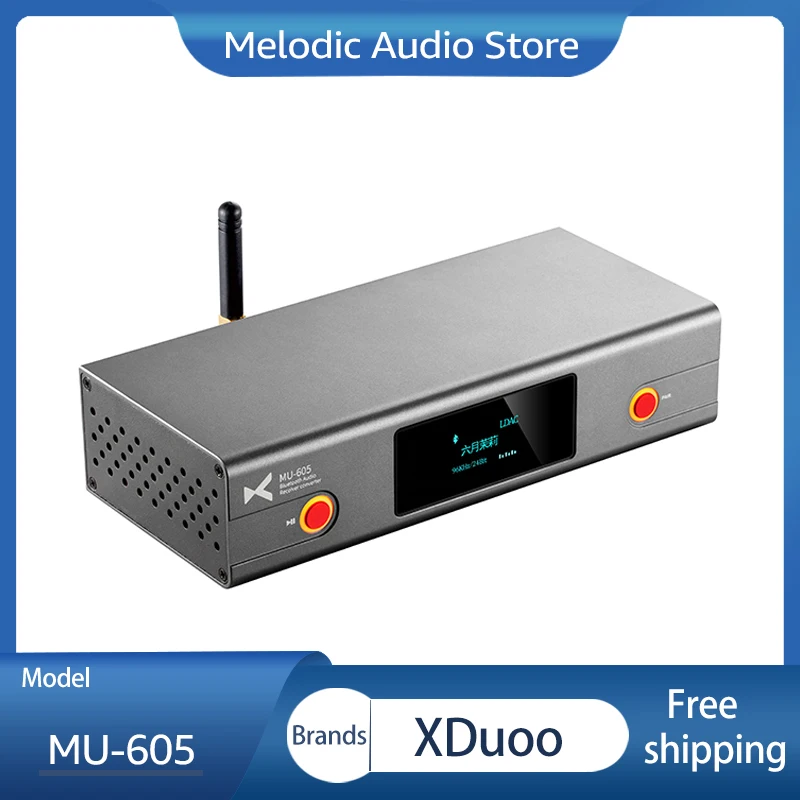 

xDuoo MU-605 Decoder Dual ES9018K2M Hifi Wireless Bluetooth Receiver Bluetooth 5.1 MU605 DAC Support APTX HD LDAC SBC