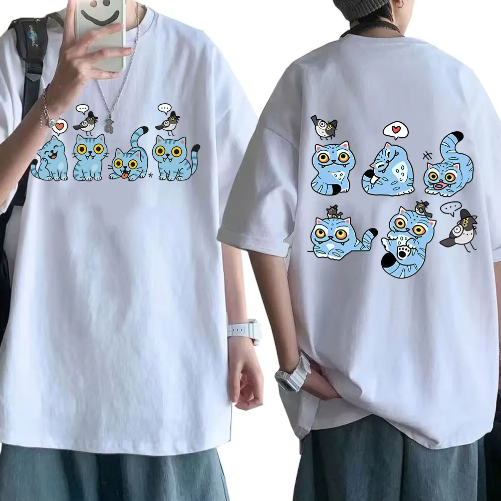 

Movie KPop Demon Hunters T Shirts Funny Derpy Tiger Graphic T-shirt Men Women Cartoon Casual Oversized Short Sleeve Tee Shirt