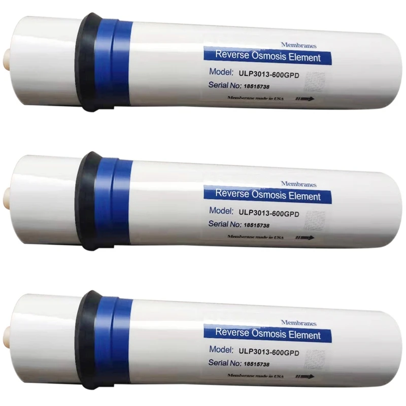 

3X 600 Gpd Osmosis Inversa Filter Reverse Osmosis RO Membranes Elements ULP3013-600 Water Filter Cartridge