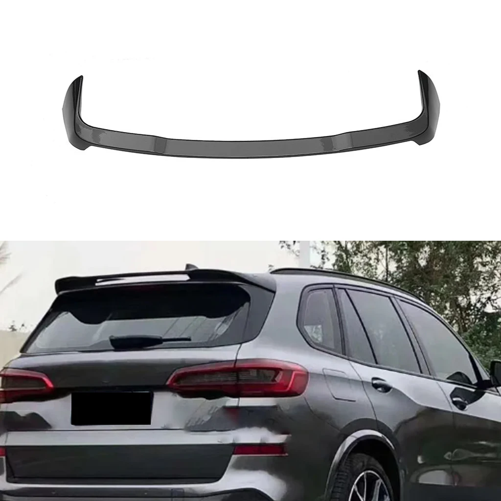 Rear Roof Spoiler Wing For BMW X5 G05 2018 2019 2020 2021 2022 Car Rear Roof Trunk Spoiler Lip Trim ABS Glossy Black