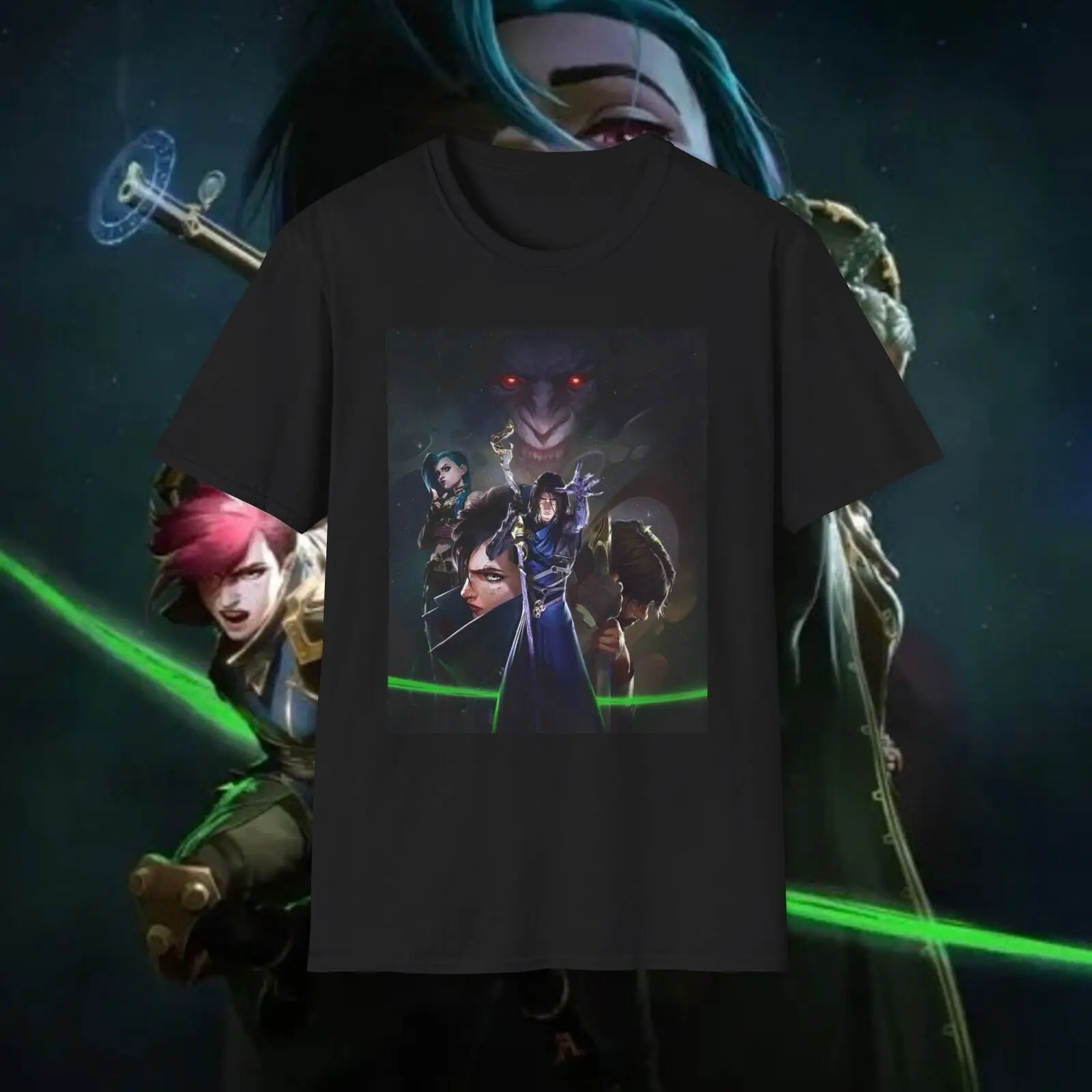 Arcane Viktor Jayce Jinx Unisex Softstyle T-Shirt