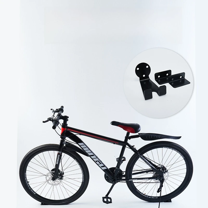 Wall Mounted Iron Bike Holder Stand Hook Bicycle Pedal Storage Hanger Kit - Vertical Bike Storage Solution