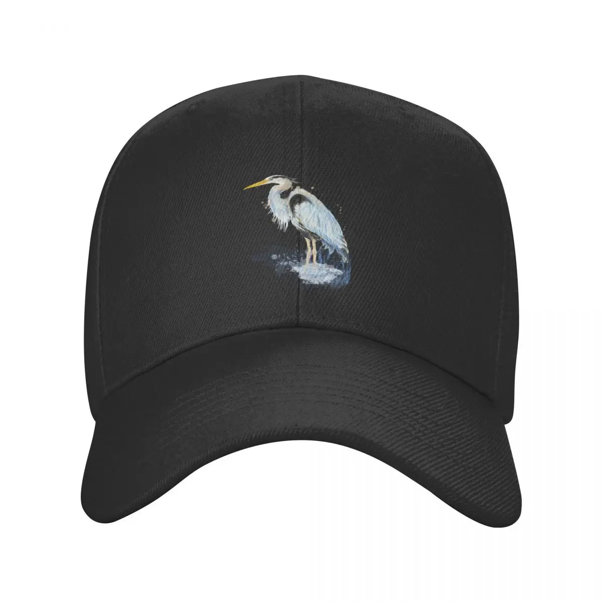 Watercolor Great Blue Heron Wildlife Bird art Baseball Cap Luxury Brand Luxury Man Hat Woman Hats Men's