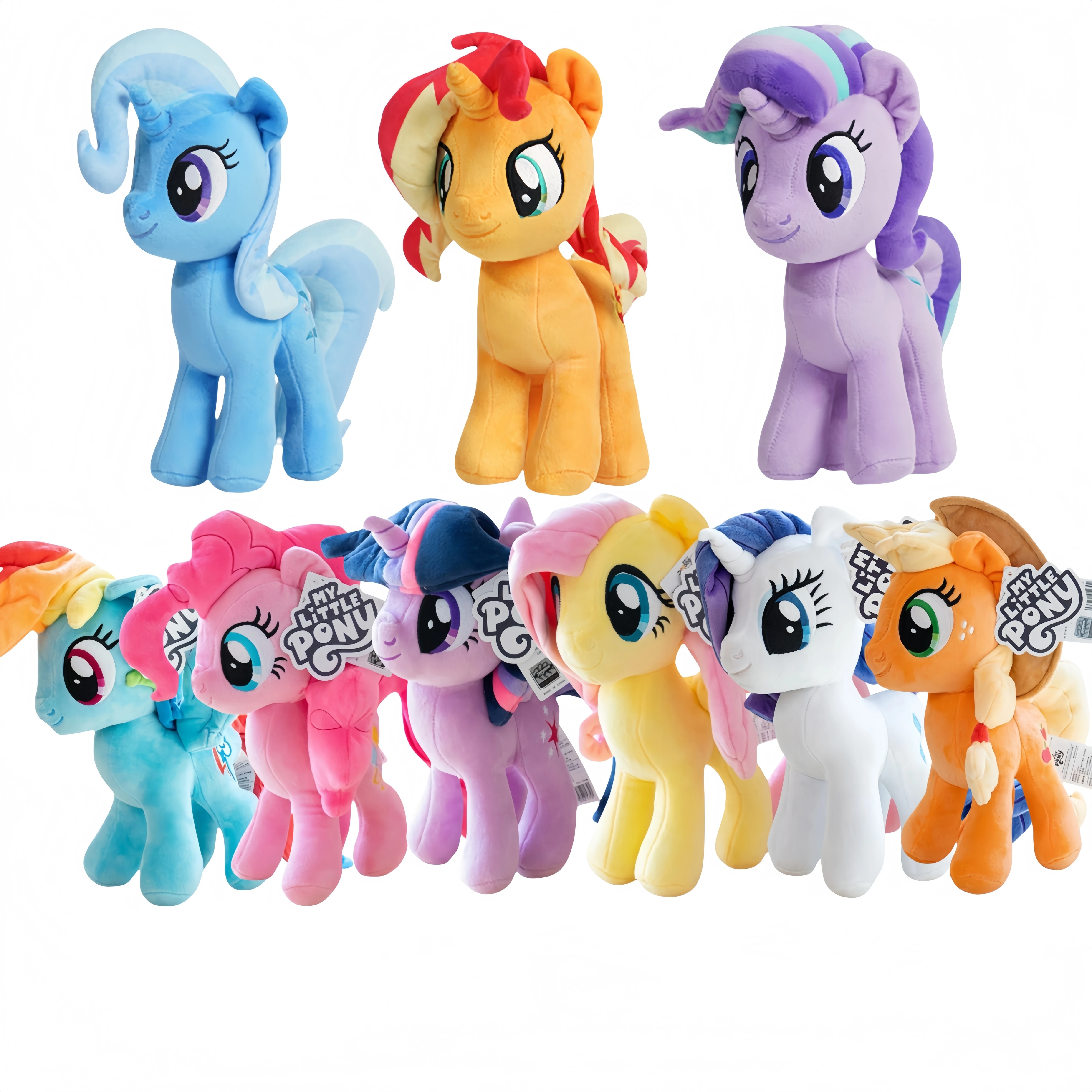 

My Little Pony Plush Toys Adorable Rarity Pinkie Pie Fluttershy Stuffed Dolls Kawaii Horse Room Decor Lovely Gift For Kid