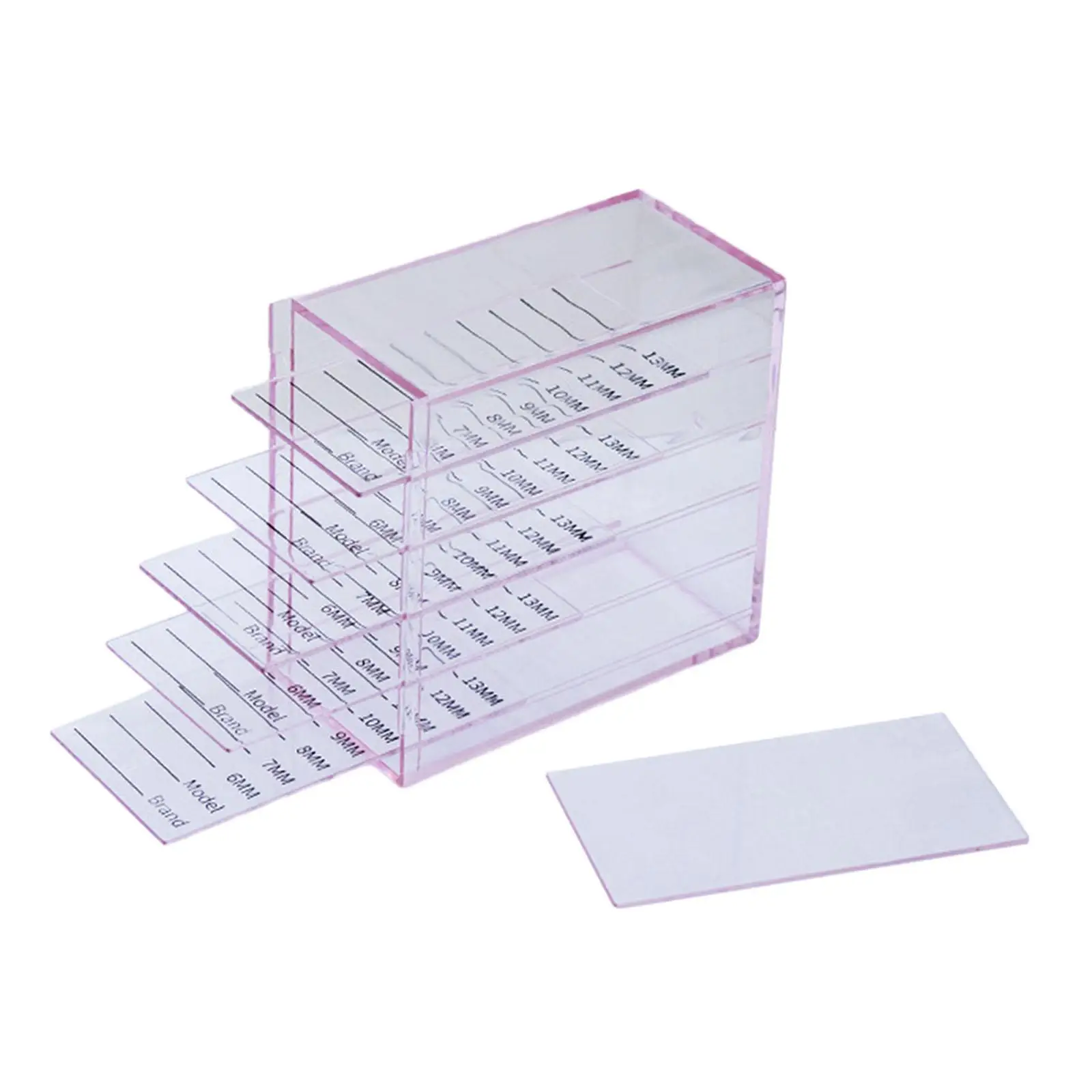 Clear Acrylic Eyelash Storage Box Multi Layer Lash Organizer Dustproof Tray Holder for Professional Eyelash Extension Supplies